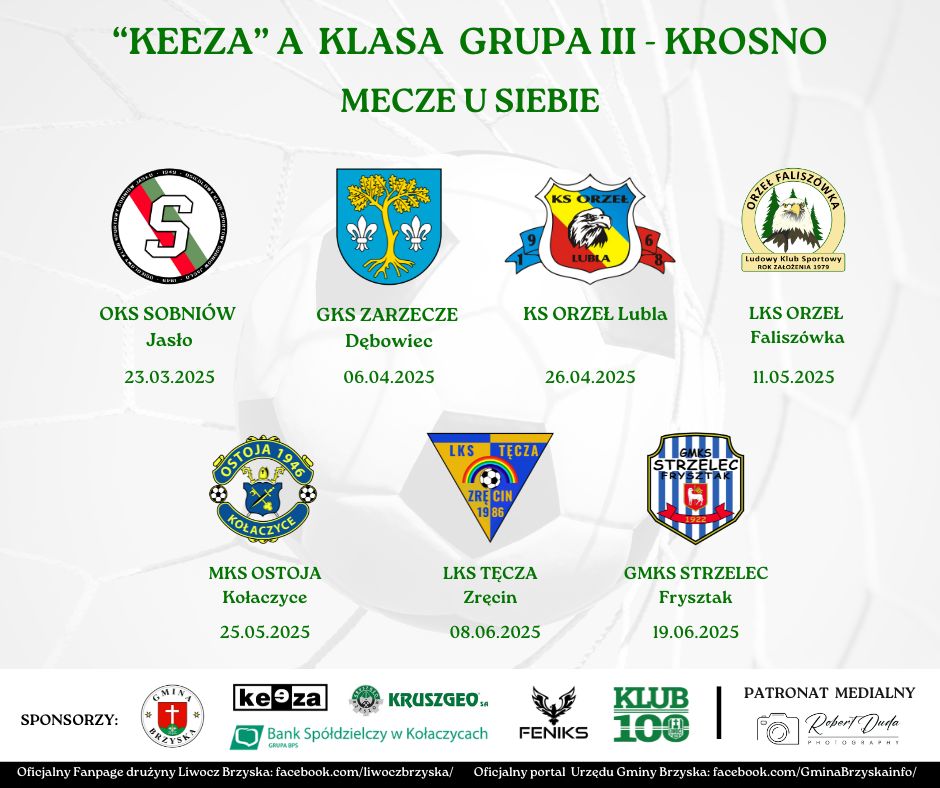 Runda wiosenna – mecze u siebie
