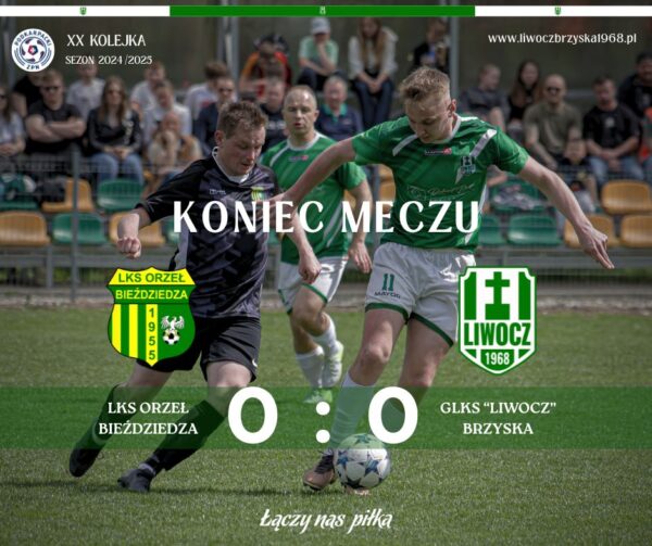 Remis z Orłem w Bieździedzy w XX kolejce