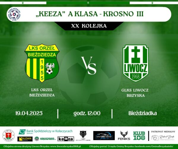 W XX kolejce z Orłem Bieździedza