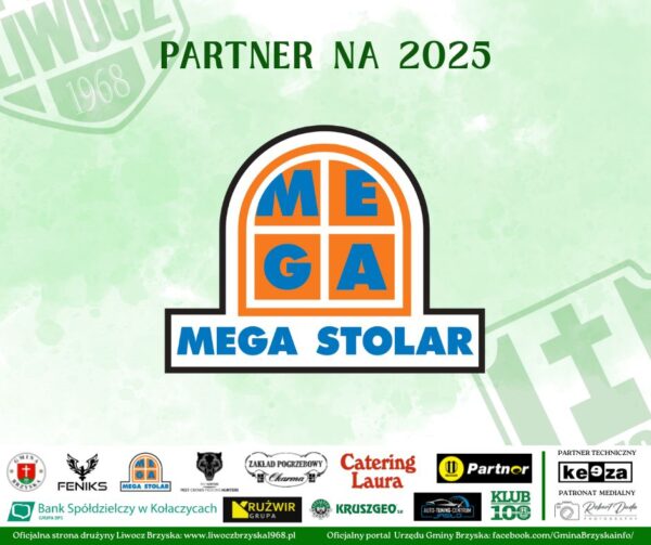 Mega Stolar – kolejnym Partnerem na 2025 dla naszego klubu