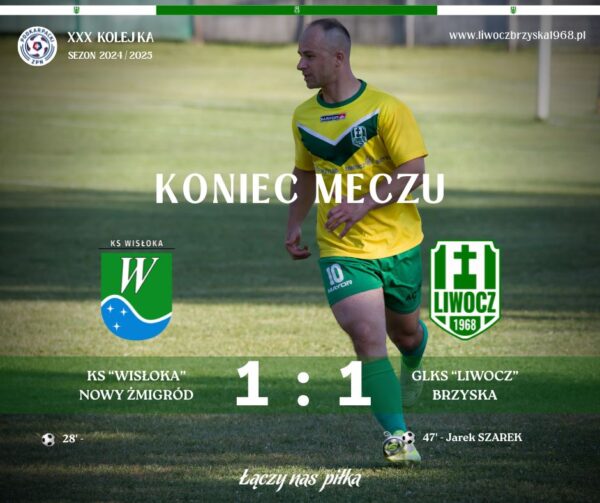 Cenny remis i punkt na wagę pozostania w A Klasa Grupa III – Krosno