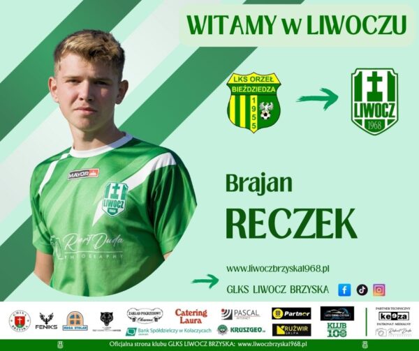 Brajan Reczek nowym zawodnikiem Liwocza