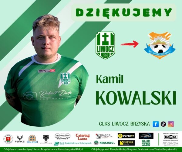 Kamil Kowalski odchodzi z Liwocza