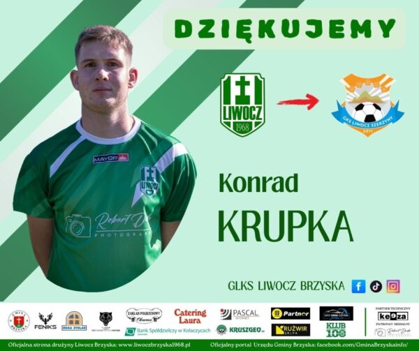 Konrad Krupka odchodzi z Liwocza