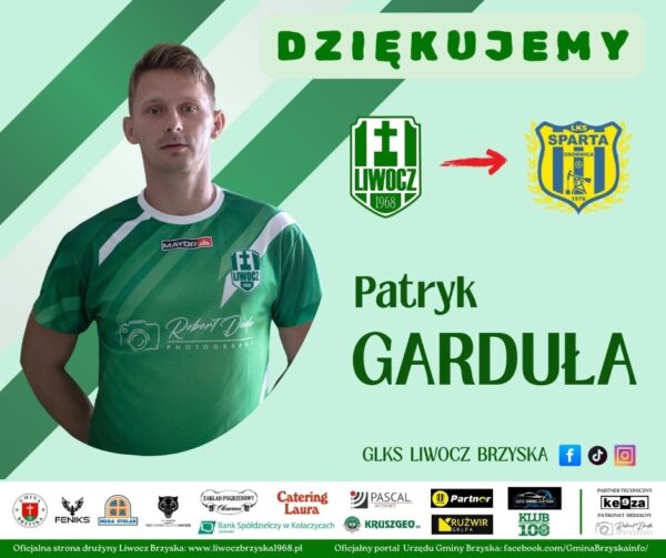 Patryk Garduła odchodzi z Liwocza