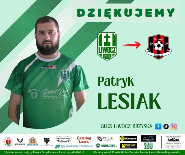 Patryk Lesiak odchodzi z Liwocza