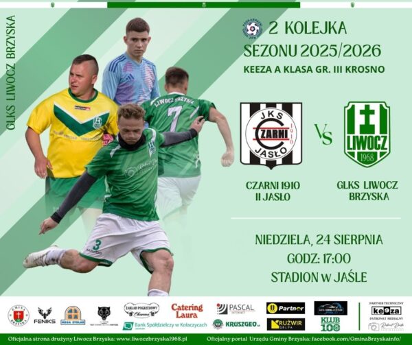 W 2 kolejce zagramy z JKS Czarni II Jasło